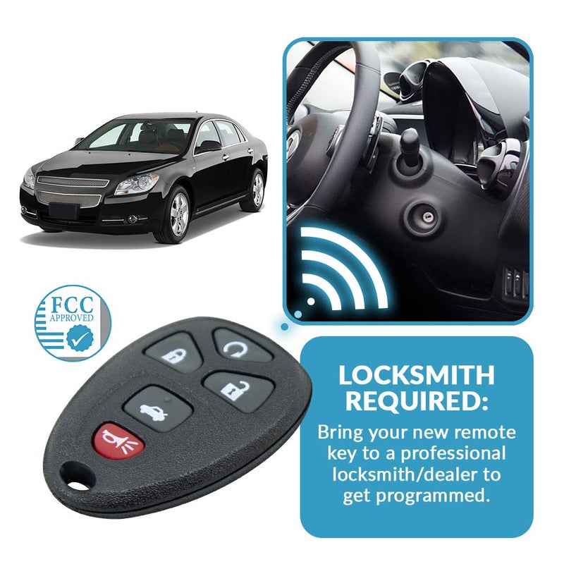 Keyless2Go بديل Keyless2Go لزر بدء تشغيل السيارة عن بُعد بدون مفتاح جديد 2 لمفتاح فوب ل22733524 KOBGT04A ماليبو كولبت G5 G6 غراند بري G6 لاكروس أليور - Image 5